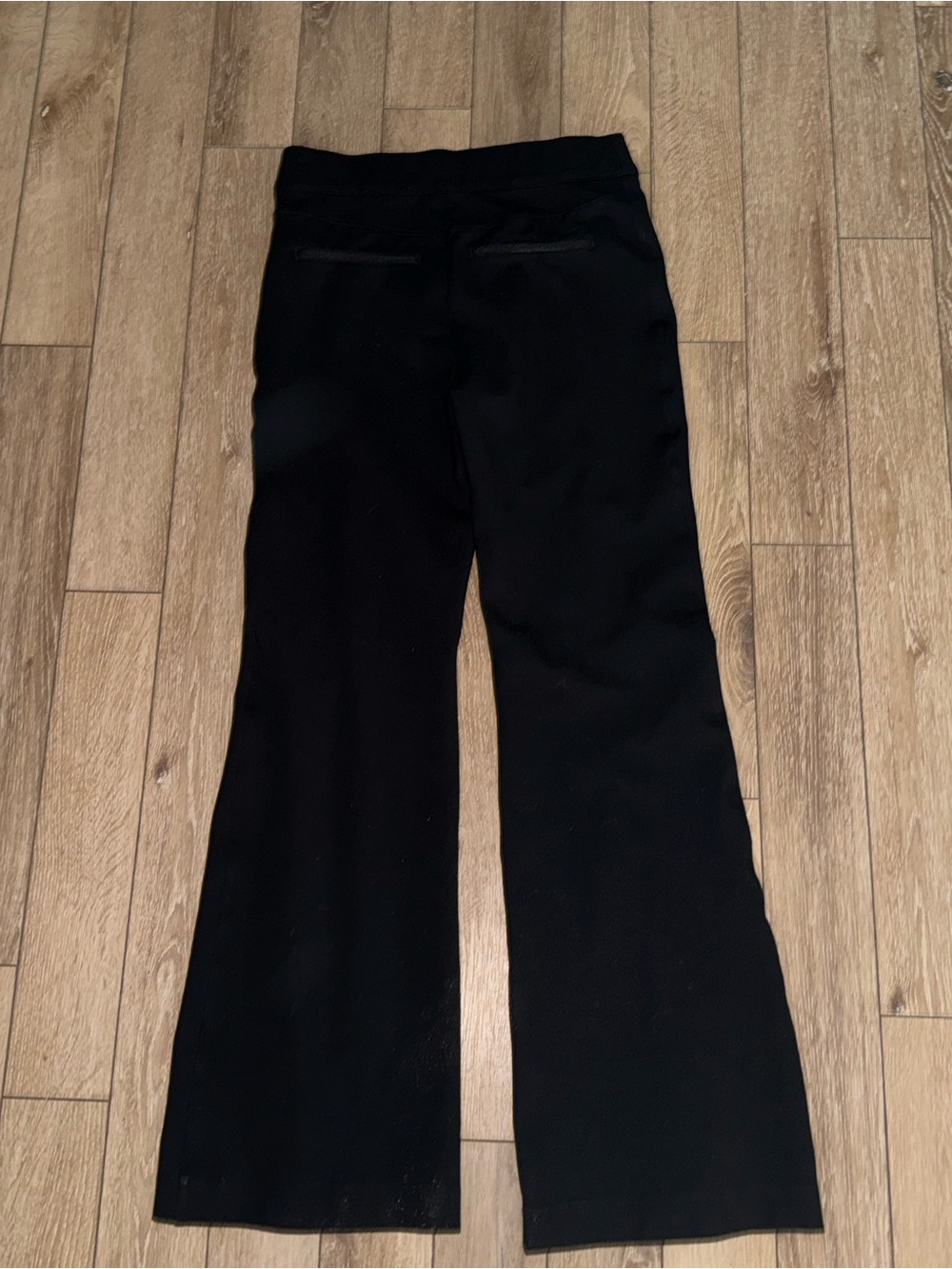UEC SPANX BLACK SLIMMING Pintuck Pull on Point Flare Pants SZ M - Picture 6 of 15
